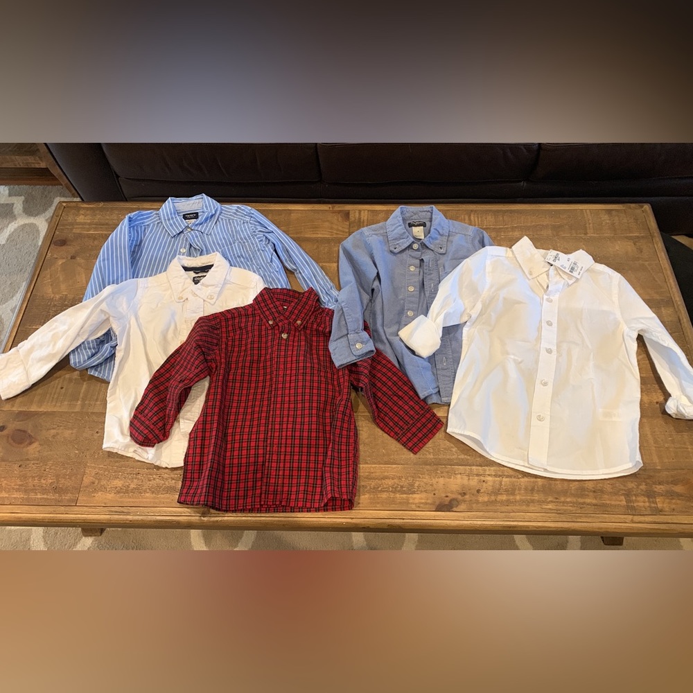 EUC Button down shirts 4T